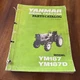 Yanmar Models YM187 YM187D Diesel Tractor Parts Catalog