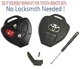 TOYOTA 4Runner 2010-2013 Remote Key Shell Repair Kit 3B DIY NO Locksmith Needed