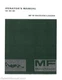 Massey Ferguson MF60 - 448 442 M2 Operators Manual