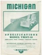 Vintage 1950s-60s Michigan Model TMDT-16 Mobile Crane Specifications  Brochure