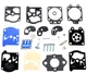 GENUINE WALBRO Carburetor Kit & Intake Gasket fit Homelite BP250 WT371 WT419 AS6