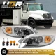 Headlights Pair For 2002-2019 International Truck 4100 4200 4300 4400 8500 8600