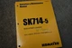 KOMATSU SK714-5 SKID STEER LOADER Owner Operator Operation Maintenance Manual