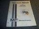Massey-Ferguson Model MF-230 Tractor Assembly & Operator Instruction Manual xz