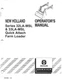 NEW HOLLAND Operator's Manual Series 32 LA-MSL