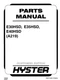 Hyster E30HSD E35HSD E40HSD A219 Forklift Parts Catalog Manual PDF USB