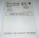 COAST-TO-COAST STORES LAWN MOWER SUPER CUTTER 21" S.P. 481-0412 OWNER'S MANUAL