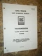 1968 GMC TRANSMISSION OVERHAUL MANUAL CLARK MODELS CL408 5 SPEED MANUAL