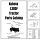 Kubota L305F Tractor Parts Manual PDF