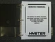 Hyster C007 H11.50H H12.50H Gas Forklift Lift Truck Shop Service Repair Manual