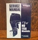 Tohatsu TLDI  MD 115A Models Workshop Service Manual - Ships Free