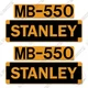 Fits Stanley MB-550 Decal Kit Hydraulic Hammer Replacement Stickers - 3M Vinyl!