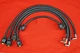 Oliver Tractor 55 550 Custom Fit Black Deluxe Cloth Covered Spark Plug Wire Set 