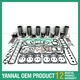 Engine Overhaul Rebuild Kit With Gasket Bearing Set For Doosan DE12T Engine