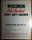 Wisconsin V-465D V-460D V-461D 4 Cyl Engine Operator's & Parts Manual MM-308-A