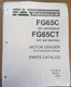 FIAT ALLIS FG65C, FG65CT Motor Grader Parts Catalog Manual - Part# 73163618