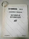 OEM Yamaha Factory Assembly Manual 2014 XV19SCLE XV19SCLEC Star LIT-11666-27-58