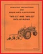 Allis Chalmers WD-52 WD-53 Pick Up Plow Owner's Manual WD45 WD Snap Coupler AC