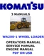 KOMATSU WA200-1 WHEEL LOADER SERVICE REPAIR OWNERS MANUALS PDFS ON USB