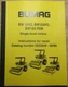 BOMAG BW124D BW124PD BW124PDB COMPACTOR SERVICE SHOP REPAIR WORKSHOP MANUAL