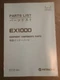 Hitachi EX1000 Hydraulic Excavator Component Parts List Catalog