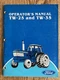 Ford TW 25 TW 35 Tractor Operators Owners Manual