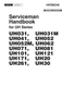 HITACHI UH031 UH041 UH071 UH171 UH261 UH052 UH20 UH30  EXCAVATOR SERVICE MANUAL