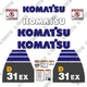Fits Komatsu D31EX-22 Decal Kit Dozer - 7 YEAR OUTDOOR 3M VINYL!