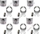 6pcs 6SD1 piston set 1-12111-913-0 for Isuzu 6SD1 6SD1T 6SD1TC Engine Hitachi