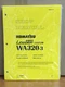 Komatsu WA320-3 Avance Custom Wheel Loader Shop Service Repair Manual