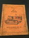 Allis Chalmers HD7 Tractor Repair Parts List TPL-129E Manual