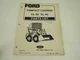 Ford CL-30 CL-40 Compact Loaders Skid Steer Parts List Manual