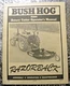 Bush Hog Owner's Manual Rotary Cutter Model RZ60 All Versions Factory Paper