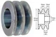 ALTERNATOR PULLEY 2 GROOVE FOR FORD BUICK CHEVY GM 10SI 12SI 15SI 27SI 1 2G 10DN