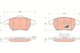 GDB1605 TRW Brake Pad Set, Disc Brake for Audi, Citro&euml;n, Ford, Maruti, Peugeot