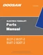 Daewoo Doosan B13T-2 B15T-2 B18T-2 B20T-2 Electric Forklift Parts Catalog Manual