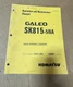 Komatsu Galeo SK815-5NA Skid Steer Loader Operator Maintenance Manual CEAM016100