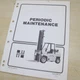 HYSTER FORKLIFT H70XL H80XL H90XL H100XL H110XL Maintenance Lubrication Manual