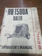 Gehl RB 1500A Baler Operators Manual