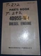 KOMATSU FORKLIFT 4D95S-W-1 DIESEL ENGINE PARTS BOOK MANUAL