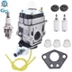 Carburetor Kit For Earthquake E43 E43WC E43CE Auger MC43 MC43E MC43CE 300486