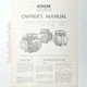 Genuine Kohler Engine Models KT17 KT19 KT21 Operating Maintenance Owner&rsquo;s Manual