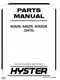 Hyster N35ZR, N40ZR, N30ZDR (D470) Forklift Parts Catalog Manual PDF USB