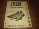 Gehl TR 330 Three Row Attachment Owners Manual Form No 901478