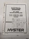 HYSTER FORK LIFT TRUCK EV-100ZX SCR MOTOR CONTROLLER DIAGRAMS MANUAL 1995