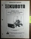 Kubota F3219 Rotary Power Sweeper F2000 F2100 F2400 Mower Operator Parts Manual