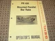 Gehl PR450 Mounted Parallel Bar Rakes Operator's Manual