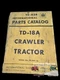 International Harvester TD18A Crawler Tractor Parts Catalog Manual Guide TC-43B
