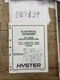 HYSTER FORKLIFT ELECTRICAL DIAGRAMS MANUAL EV-100ZX E45XM-E65XM 897596
