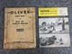 1958 Oliver HG Crawler Tractor Parts Book & OC-3 Trencher Brochure